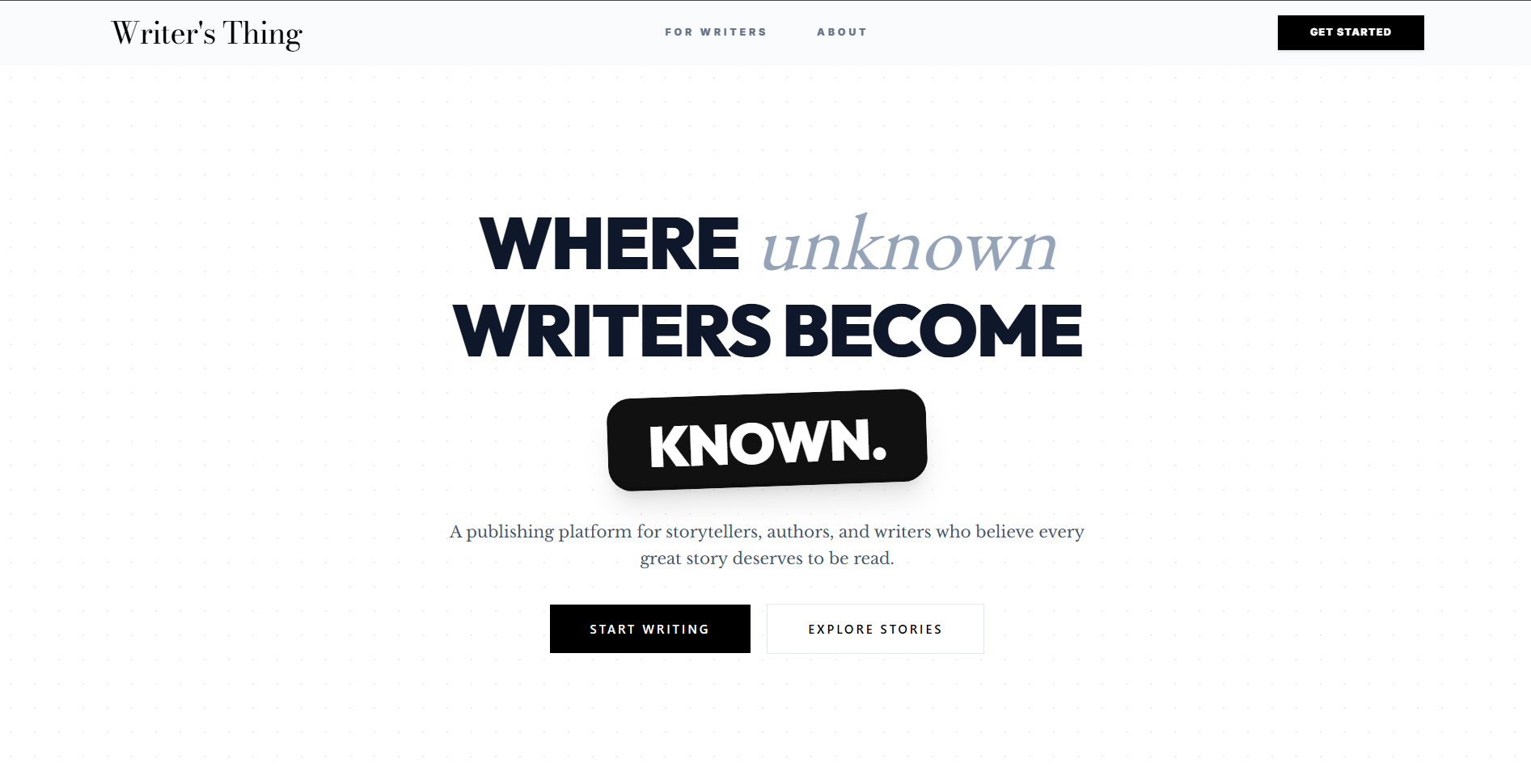 Writersthing preview